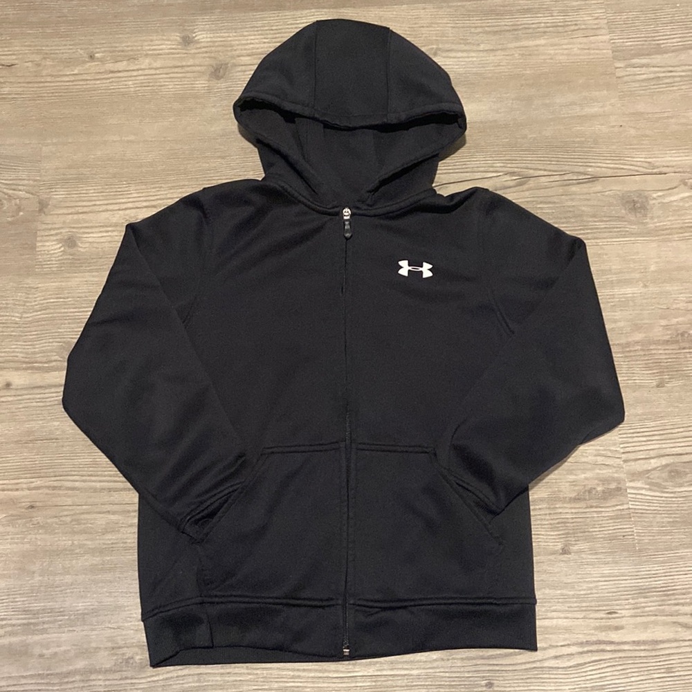 Under armor black zip sweatshirt